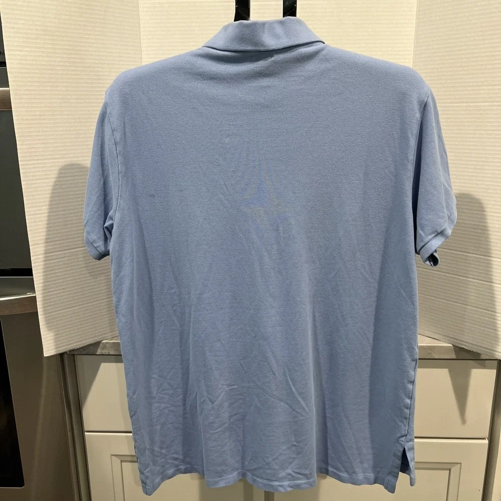 Polo Ralph Lauren Polo Shirt Men's Size XL Light Blue Custom‎ Fit Short Sleeve